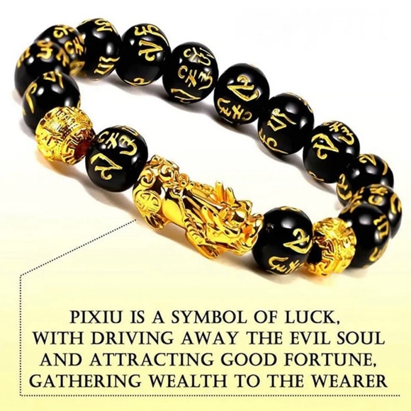 Feng Shui Black Obsidian Wealth Beads - Style A - Picture 5 of 5